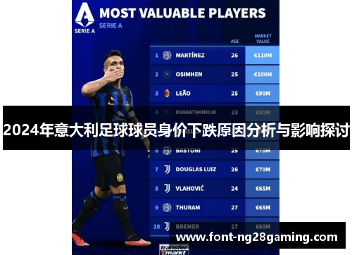 2024年意大利足球球员身价下跌原因分析与影响探讨