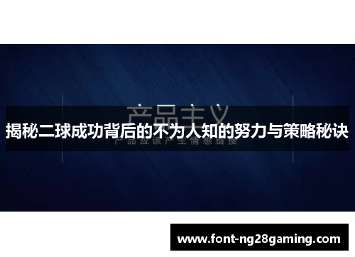 揭秘二球成功背后的不为人知的努力与策略秘诀